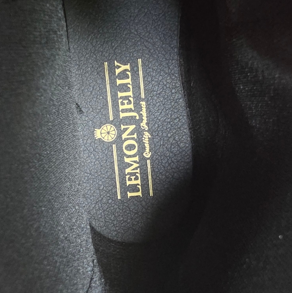 Like New 🩶🖤 Lemon Jelly Sardenha Wellington Black Rubber Glossy Glitter Boots - Picture 16 of 16